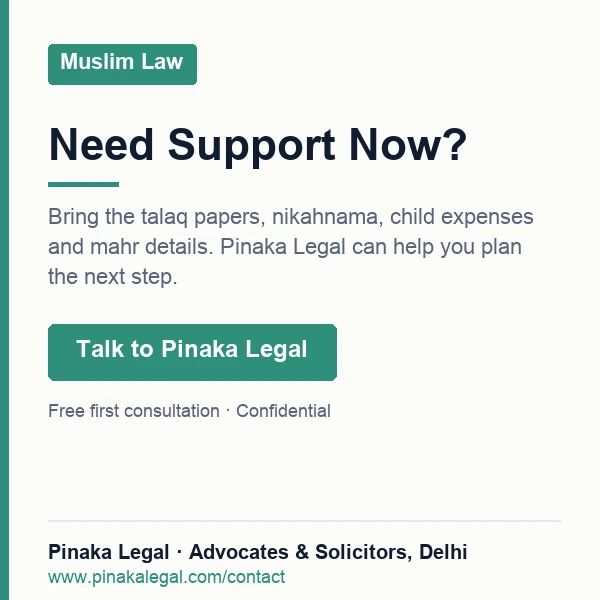 Get legal help from Pinaka Legal - Muslim Law experts in Delhi