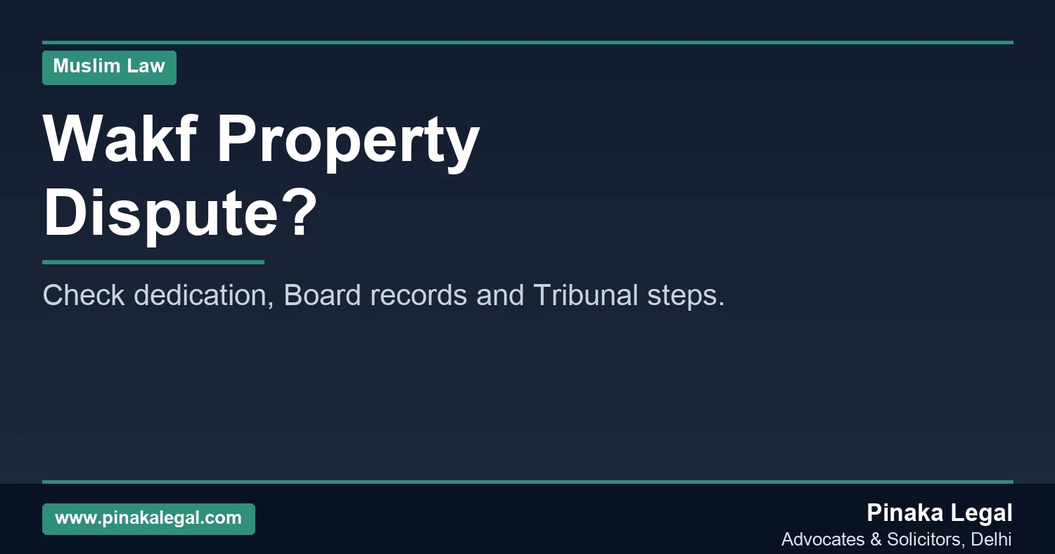 Wakf property dispute in India documents and Tribunal guide